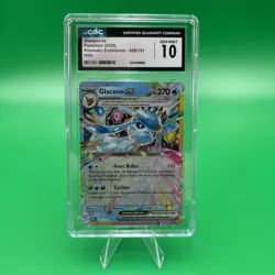 2025 Glaceon Ex Pokemon 2025 Prismatic Evolutions 026/131 CGC GEM MINT 10 - Image 1