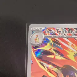 Pokemon TCG Ethan's Typhlosion Illustration Rare Full Art Holo SV10 190/182 (a) - Image 3