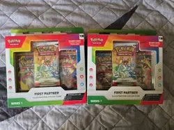 Pokemon TCG First Partner Illustration Collection Series 1 2 Sealed Boxes - Image 1