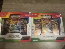 Pokemon First Partner Series 1 Illustration Collection Boxes Lot of 2 - Image 1