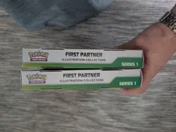 Pokemon TCG First Partner Illustration Collection Series 1 Promo 2 Boxes - Image 3