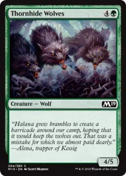 x4 Thornhide Wolves - Core Set 2019 (M19) - NM - MTG - Image 1
