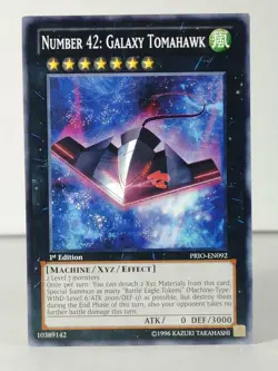 Number 42: Galaxy Tomahawk - Primal Origin EN092 - YuGiOH 1st ed. - NM -singles - Image 1