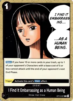I Find It Embarrassing as a Human Being C Adventure on OP15-097 One Piece TCG - Image 1