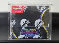 Pokemon TCG Phantasmal Flames Mega Evolution Sealed Booster Box + Acrylic Case - Image 1