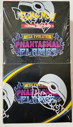 Phantasmal Flames - Mega Evolution - Sealed Booster Box - Pokemon 18 Packs - Image 1
