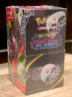 Pokemon TCG Mega Evolution Phantasmal Flames Half Booster Box 18 Packs SEALED - Image 1