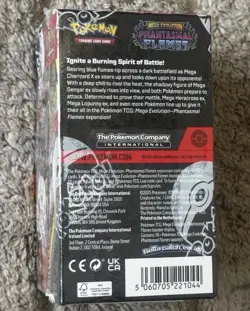 Pokemon Mega Evolution Phantasmal Flames Half Booster Box (18 Packs) NEW SEALED - Image 2