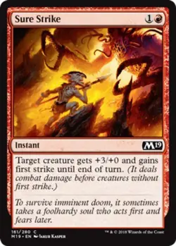 x4 Sure Strike - Core Set 2019 (M19) - NM - MTG - Image 1