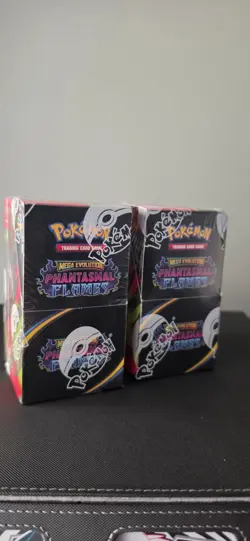 2X Pokemon Mega Evolution Phantasmal Flames Half Booster Box 18 Packs NEW SEALED - Image 1