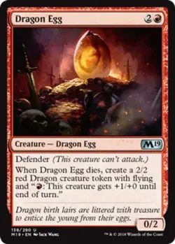 x4 Dragon Egg - Core Set 2019 (M19) - NM - MTG - Image 1