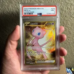 2023 POKEMON MEW EN-151 HYPER RARE #205 MEW EX PSA 9 - Image 1