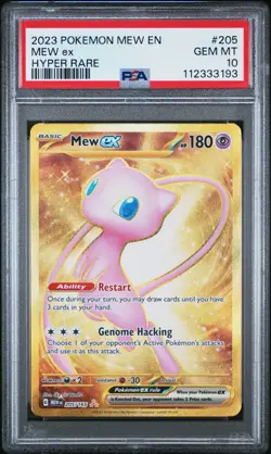 2023 POKEMON MEW EN 151 MEW ex GOLD HYPER RARE #205 PSA 10 GEM MINT - Image 1