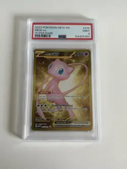 2023 POKEMON MEW EN-151 #205 MEW ex HYPER RARE PSA 9 - Image 1