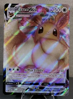 Pokemon Eevee VMAX Promo Full Art SWSH: Sword & Shield Holo SWSH087 300 HP - Image 1