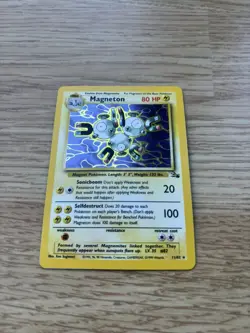 Magneton 11/62 Fossil Holo Rare WOTC Pokemon Card - Image 1
