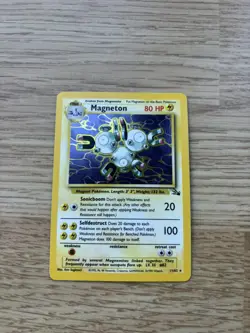 Magneton 11/62 Fossil Holo Rare WOTC Pokemon Card - Image 3