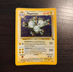 Magneton 11/62 Fossil Holo Rare Vintage Pokemon Card 1999 WOTC LP - Image 1