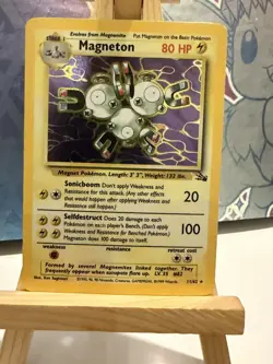 Magneton 11/62 Fossil Holo Rare WOTC Pokemon Card - Image 1