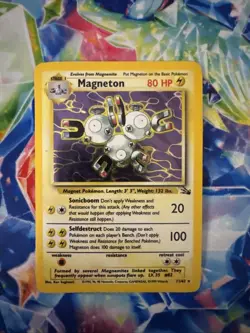 Magneton 11/62 Holo Rare Fossil Pokemon Card WOTC - Image 1