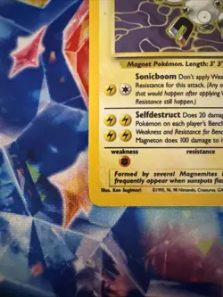 Magneton 11/62 Holo Rare Fossil Pokemon Card WOTC - Image 5