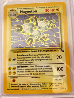 Magneton RARE MINT HOLO 11/62 Fossil WOTC 1999 Pokemon Card TCG - Image 1