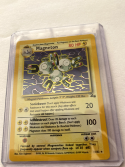 Magneton RARE MINT HOLO 11/62 Fossil WOTC 1999 Pokemon Card TCG - Image 2