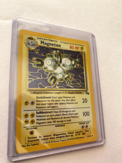 Magneton RARE MINT HOLO 11/62 Fossil WOTC 1999 Pokemon Card TCG - Image 4