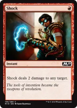 x4 Shock - Core Set 2019 (M19) - NM - MTG - Image 1