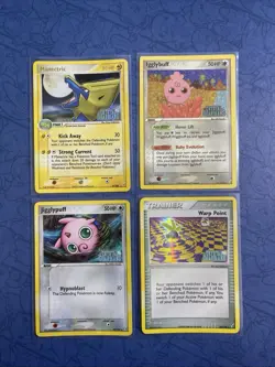 Pokemon EX Crystal Guardians Stamped Rare Reverse Holo Bundle Lot 4 Cards - NM - Image 1