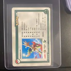 2010 Chinese Pokemon ID Card Shaymin 122/1024 Holo - Image 2