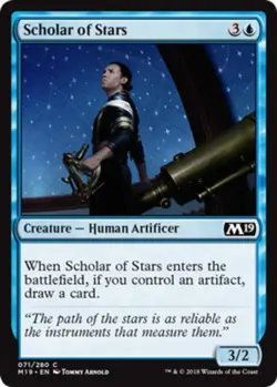 x4 Scholar of Stars - Core Set 2019 (M19) - NM - MTG - Image 1