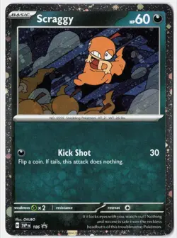 Scraggy - Promo SV: Scarlet & Violet Promo Cards 186 (NM) - Cosmos Holo - - Image 1
