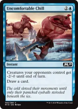 x4 Uncomfortable Chill - Core Set 2019 (M19) - NM - MTG - Image 1