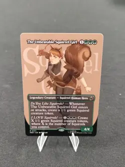 The Unbeatable Squirrel Girl MINT Borderless 371 Super Heroes MSH MTG Unplayed - Image 1