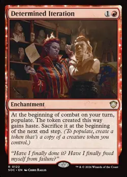 DETERMINED ITERATION Rare Secrets of Strixhaven Commander NM MTG - Image 1