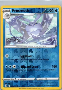 Pokemon TCG Frosmoth 85/264 Fusion Strike Rev Holo NM - Image 1