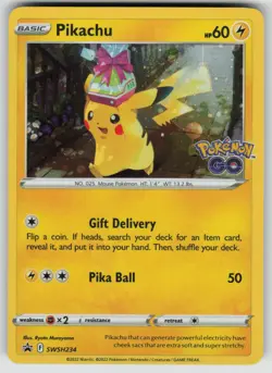 PIKACHU SWSH234 HOLO PROMO SWORD & SHIELD PROMO POKEMON HOLO NEAR MINT - Image 1