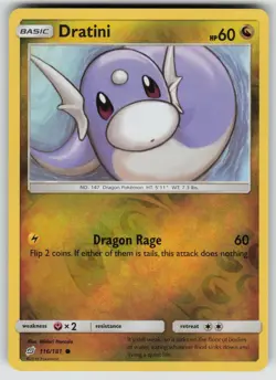 DRATINI 116/181 COMMON TEAM UP POKEMON REVERSE HOLO NEAR MINT - Image 1