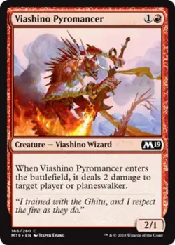 x4 Viashino Pyromancer - Core Set 2019 (M19) - NM - MTG - Image 1
