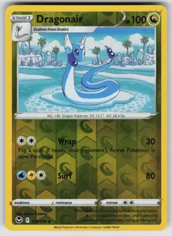 POKEMON DRAGONAIR 130 UC SILVER TEMPEST NM REVERSE HOLO - Image 1