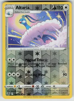 POKEMON ALTARIA 143 UC SILVER TEMPEST NM REVERSE HOLO - Image 1