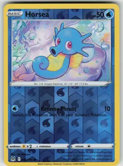 HORSEA 035/196 COMMON LOST ORIGIN POKEMON REVERSE HOLO NEAR MINT - Image 1