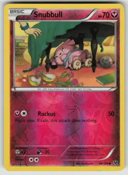 POKEMON SNUBBULL 68 C FATES COLLIDE HP REVERSE HOLO - Image 1