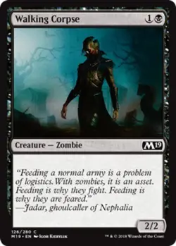 x4 Walking Corpse - Core Set 2019 (M19) - NM - MTG - Image 1
