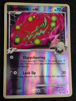 Spiritomb C Reverse Holo Pokemon TCG Supreme Victors 84/147 - Damaged - Image 1