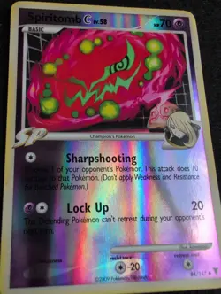 Spiritomb C Reverse Holo Pokemon TCG Supreme Victors 84/147 - Damaged - Image 2