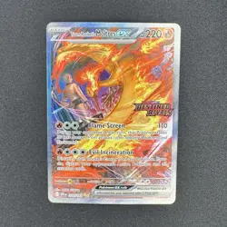 Pokemon TCG Team Rockets Moltres EX Destined Rivals Card 229/182 SIR Stamped - Image 1