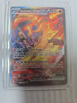 Pokemon TCG Team Rockets Moltres EX Destined Rivals Card 229/182 SIR Stamped - Image 1