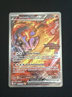 Pokemon TCG Team Rockets Moltres EX Destined Rivals Card 229/182 SIR Stamped - Image 1